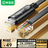 毕亚兹 console线 1.8米 英国芯片 usb转rj45网口调试控制线 交换机路由器配置线思科华为腾达TP-LINK线