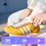 adidas 冰淇淋T头鞋 VS JOG 2.0薄底运动鞋男女阿迪达斯轻运动   清新柠檬（女生选小半码)   42