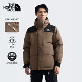 The North Face北面羽绒服男户外保暖鹅绒派克羽绒外套89Z0 棕色/5EX M