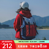 ACROSS双肩包男女背包大容量电脑包休闲旅行包时尚背包潮流学生情侣书包 灰红蓝