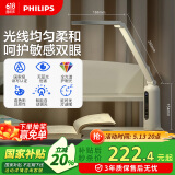 飞利浦（PHILIPS）护眼台灯家用国AA级全光谱学生卧室阅读学习台灯轩坦ECO纯夹子版