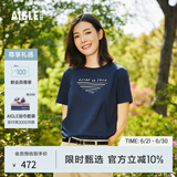AIGLE艾高短袖T恤春夏经典款户外DFT速干排汗SILVADUR抗菌女 帝国深蓝 AT491 L(170/92A)