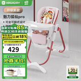哈卡达（HAGADAY）婴儿餐椅儿童多功能宝宝儿童餐椅可折叠便携式吃饭桌座椅可调节 升级款-魅力狐仙Pro