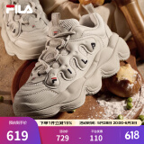 FILA【杨幂同款】官方豌豆鞋女鞋老爹鞋运动鞋冬季新款运动休闲鞋 燕麦棕-OM 36