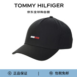 TOMMY HILFIGER汤米 JEANS系列 夏季新款男女同款棒球帽鸭舌帽可调节 黑色 均码