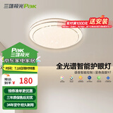 三雄极光 LED吸顶灯客厅灯餐厅卧室灯全屋套餐 现代简约照明灯饰灯具光源 24W 13㎡内适用 1350lm 柔丽 智能