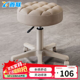 鑫联（XINLIAN）旋转升降椅 吧台椅现代简约高脚凳靠背美容凳圆凳子梳妆椅