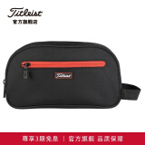 Titleist泰特利斯高尔夫包全新Players Dopp强手随身包时尚运动手包置物袋 黑/红（赠礼盒）
