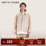 ABOUT MYTH【常熟产地】25新款休闲翻领夹克百搭通勤运动秋季保暖男士外套 卡其色 M (170)