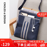 蔻一（Cnoles）单肩斜挎包男款背包商务休闲百搭10.5英寸ipad男士包包手机包大容量礼物送爸爸男朋友老公实用