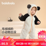 巴拉巴拉连体衣婴儿秋冬装外出宝宝抱衣哈衣爬服珊瑚绒2024萌208424120201