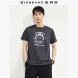 佐丹奴短袖T恤男纯棉星际先锋印花圆领休闲运动上衣13094204