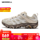 迈乐（Merrell）官方店男女款户外登山徒步鞋减震MOAB 3迈越者轻量防滑耐磨透气 J035883白灰米（男款） 41