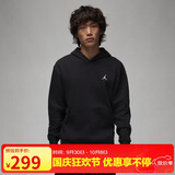 Jordan男子乔丹 飞人Logo 连帽套头衫 加绒卫衣FJ7775-010黑XL