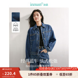 茵曼（INMAN）章若楠同款复古休闲女装短款牛仔外套2025年春季新款长袖上衣 牛仔蓝-经典款-18438139 M