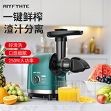 AIYFYHTE美国艾霏特榨汁机渣汁分离原汁机家用小型多功能全自动果汁机榨蔬菜水果慢磨机 BP8038绿色【200W单档一键榨汁】