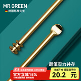 MR.GREEN挖耳勺进口不锈钢双头螺旋式掏耳勺便携采耳工具便携耳屎清洁器神 金色【单个简装】