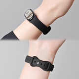 iboann适用小米手环9/8表带10陶瓷版八字扣硅胶可爱女生小米手环9腕带NFC通用夏季显白防水配件带 黑色