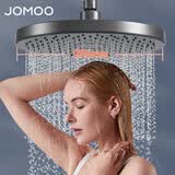 九牧（JOMOO） 顶喷花洒头增压淋浴大花洒自动除垢空气能淋雨花洒喷头 【255mm巨幕增压】枪灰-圆型顶喷