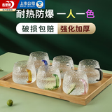 青苹果耐热玻璃冷水壶树纹家用凉水壶杯大容量客厅玻璃壶泡茶壶套装 【万人购买】彩柄冰晶杯400六色