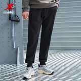 特步（XTEP）钜惠运动套头卫衣情侣百搭新款学生上衣男子上衣裤子潮流运动裤 正黑色-0142（加绒-男） L