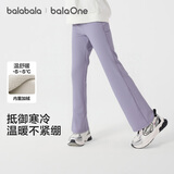 巴拉巴拉balaOne儿童长裤女童加绒裤子2025秋冬喇叭裤保暖潮208425108011
