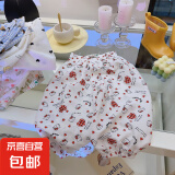 儿童夏季防蚊裤哈伦裤透气百搭男童女童灯笼裤长裤韩版休闲裤 可爱猫咪 120