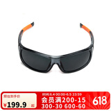 迪卡侬户外山地运动男女墨镜潮QUOP黑橙太阳眼镜-镜腿镂空-4583537
