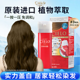 宣若（CIELO）美源 染发霜（薄荷灰棕3MA）进口染发膏植物配方轻奢灰调盖白发
