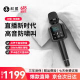 权盟话筒音响一体无线麦克风手机K歌录歌直播户外麦克风 智能降噪高续航家庭娱乐KTV 生日礼物