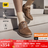 CAT卡特休闲皮鞋男士复古工装轻户外软牛皮防滑通勤鞋P725212N3AMC29 浅褐 44