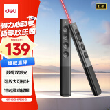 得力（deli）激光笔PPT翻页笔 数字物理双激光LED液晶屏希沃白板鸿合 放大凸显教师演讲笔红光MA92