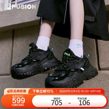 FILA FUSION斐乐潮牌女鞋女子运动鞋2025春夏硬糖鞋厚底老爹鞋女