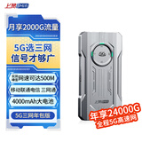 上赞SZ50 5G随身wifi免插卡月享2000G高速5G流量移动路由器双频wifi无线上网卡带一年套餐