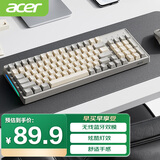 宏碁（acer）无线蓝牙键盘 type-c充电 真机械手感 笔记本平板ipad电脑通用键盘 黄灰拼色 OKW219