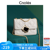 蔻一（Cnoles）包包女包牛皮女士斜挎包通勤高级感链条单肩包生日礼物送女友