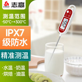志高（CHIGO）食品温度计室内厨房油温计婴儿奶温计水温计电子温度计ZG8051红色