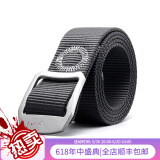 龙牙（Dragon Tooth）第二代钛合金腰带尼龙户外腰带男士编织腰带多功能裤带 灰/黑 均码