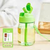 特百惠（Tupperware）水杯CC企鹅杯350ml嘟嘟杯迷你乐活 可爱带吸管便携防漏水杯子 cc杯香瓜绿 350ml
