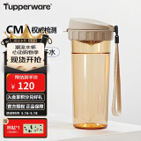 特百惠（Tupperware）茶韵500ML塑料杯 男女学生夏季运动水杯子大容量520送礼物 奶茶棕