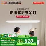 西顿照明（CDN）一字灯极简约餐厅灯现代客厅灯轻奢高色显长条吊线餐吊灯抖音同款 舒视光-1.2米【智控97色显】60W