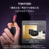 TOM FORD魅夜兰花限定黑管水感缎光TF口红19玫瑰色 唇膏化妆品生日礼物女