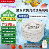 荣事达（Royalstar）最新款果蔬清洗机双核14叶钛刀食材净化机旋转涡流洗菜机无线便携去农残果蔬净化器 【双模钛片 旋转涡流 智能开关】新款RSQ-7AH