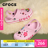卡骆驰crocs洞洞鞋贝雅卡骆班轻便耐磨一脚蹬休闲鞋|205089 芭蕾粉/糖果粉-6TG 40 (250mm)