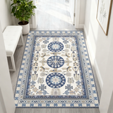 欧纶斯（Oulens）客厅地毯茶几毯北欧式简约卧室地毯床边毯厨房浴室防滑地垫书房垫 宫廷 120cm*80cm 【耐磨耐脏易打理】