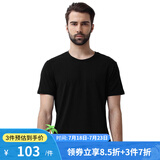 舒雅（Schiesser）德国舒雅男士打底衫短袖舒美棉基础打底上衣【2件装】E5/20030M 17095M黑色0099 XL