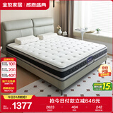全友家居 5区独立袋装弹簧乳胶床垫正面芦荟针织面料软硬适中105183-2