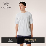 ARC'TERYX始祖鸟 CORMAC LOGO SS 透气 男子 速干短袖T恤 Atmos Heather/原子灰 XL