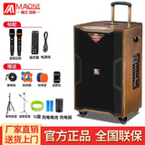 曼龙（MALONE） 三分频户外广场舞音箱蓝牙大功率音响重低音演出唱歌K歌移动拉杆网红直播带无线K歌话筒 M-8510旗舰(升级版)+2个话筒