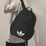 阿迪达斯（adidas）男包女包2026新款户外旅行出游大容量学生书包电脑包运动包双肩包 黑色/三叶草主推款 三叶草 收藏加购优先发货
